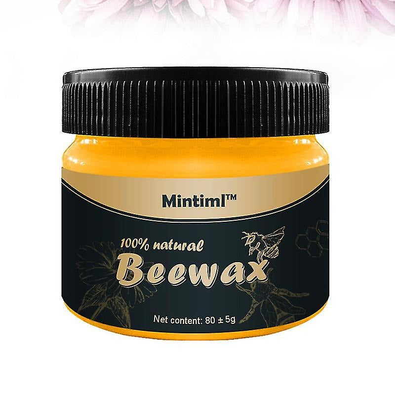 Mintiml Natural Beeswax Wood Polish | Multi‑Purpose Furniture Care | Restores & Protects ~ 80g ~ Pack of 01