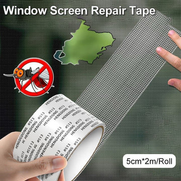 Window Mosquito Net Repair Tape | Self-Adhesive Screen Patch 5cm x 2m