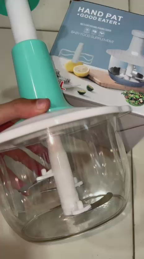 1.5L Push Chopper | Hand Press Manual Push Chopper For Kitchen Use | Food Chopper Multipurpose