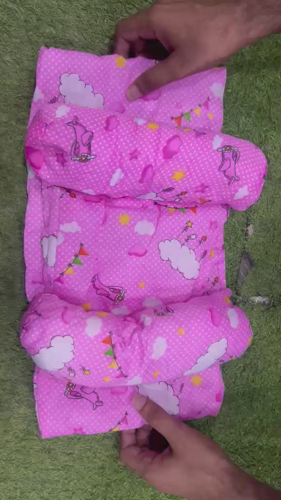 Adjustable Newborn Baby Head Shaping Pillow | Prevents Flat Head | Soft & Comfortable Support ( Random Color and Design )