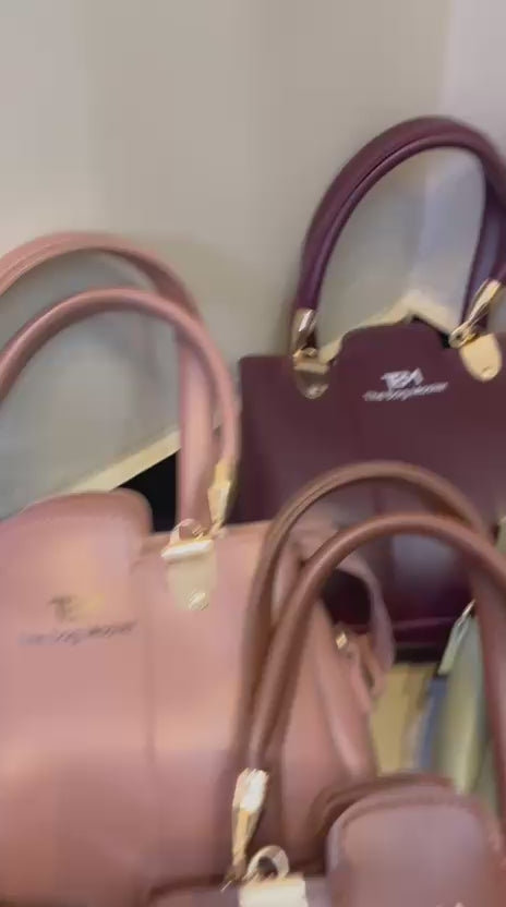 3 Pieces Ladies Handbag Elegant Design Premium Quality Smooth Finish Easy Carry