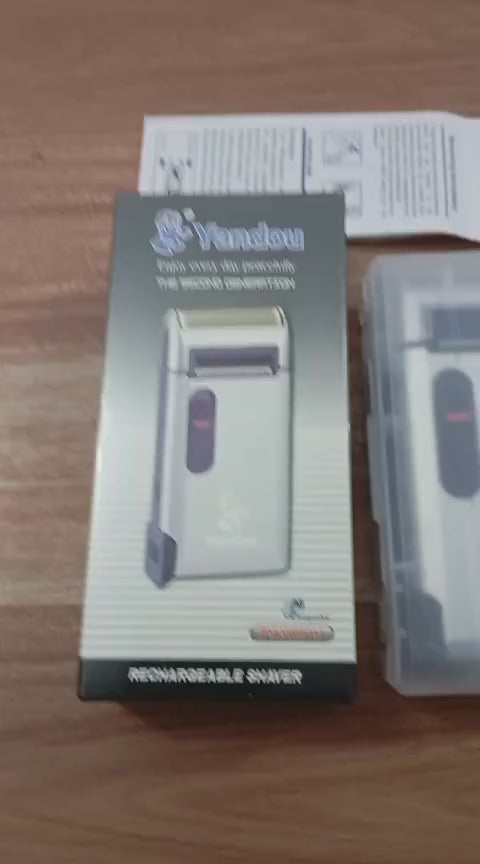 Yandou Rechargeable Shaver Model SV-W301U - High Quality Electric Shaving Device With Charging Connector Cleaning Brush And Manual Guide