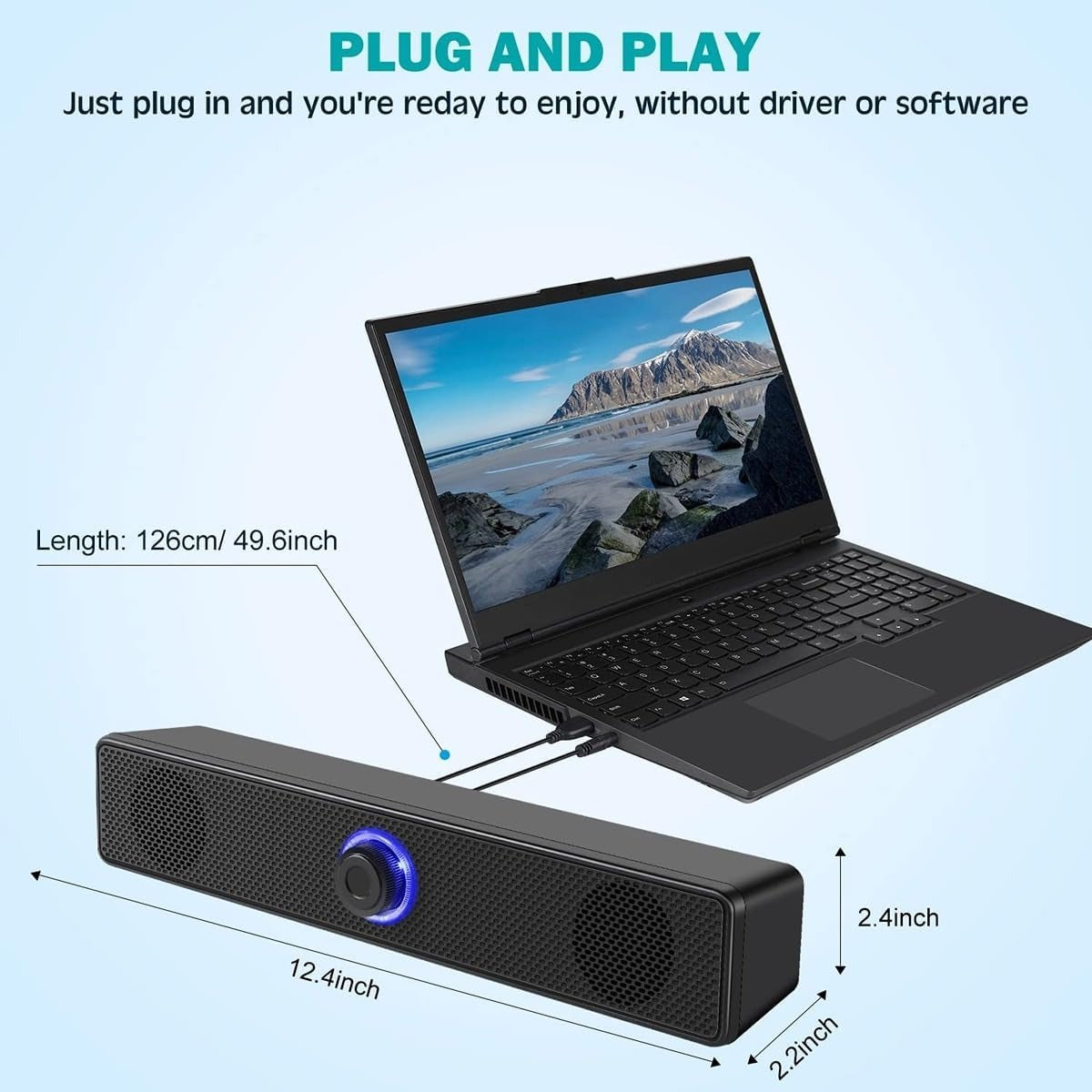Bluetooth Bar Speaker G-2000|Wireless Sound Bar Stereo|USB, AUX Supported